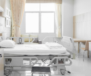 clean and bright hospital room